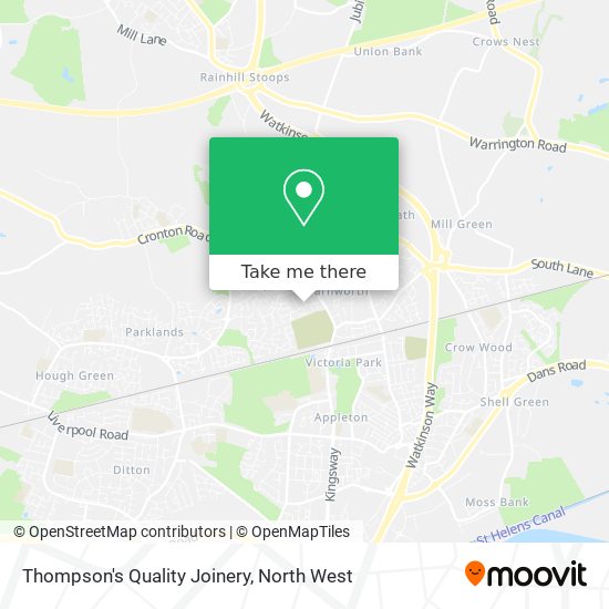 Thompson's Quality Joinery map