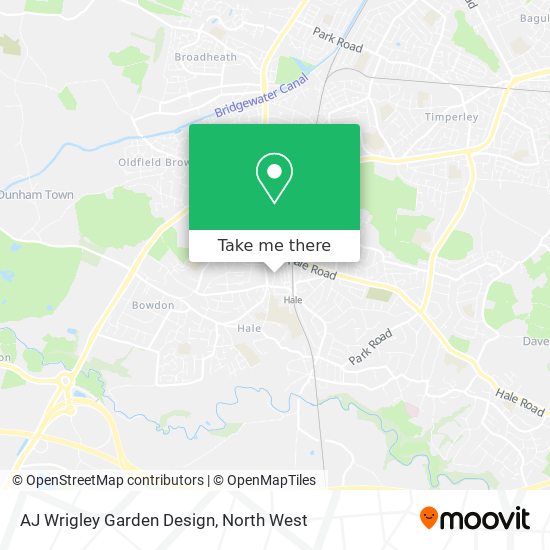 AJ Wrigley Garden Design map