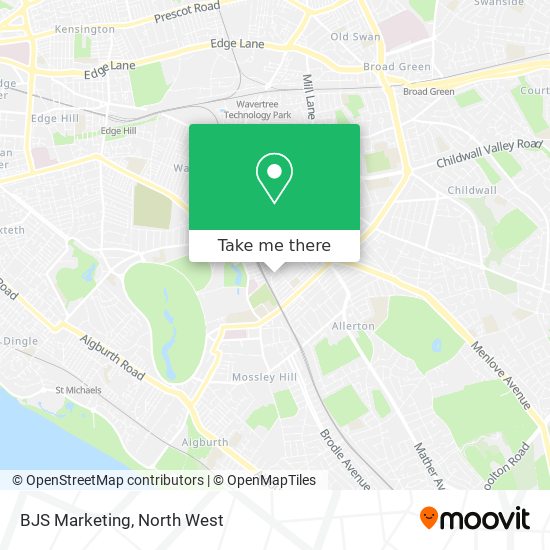 BJS Marketing map