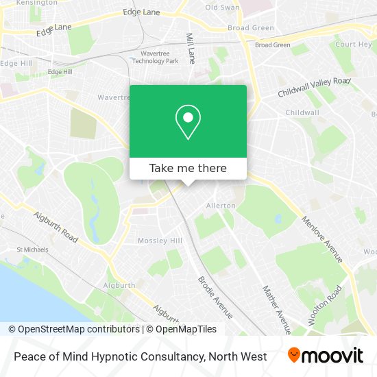 Peace of Mind Hypnotic Consultancy map