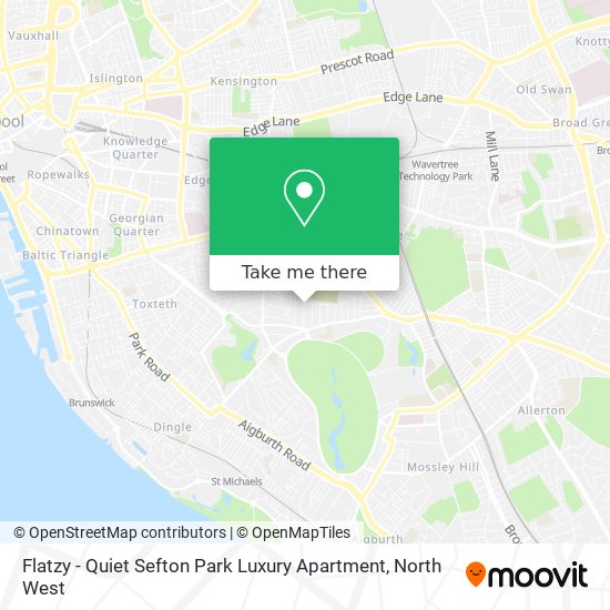 Flatzy - Quiet Sefton Park Luxury Apartment map