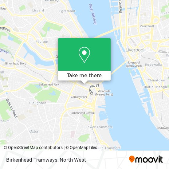 Birkenhead Tramways map