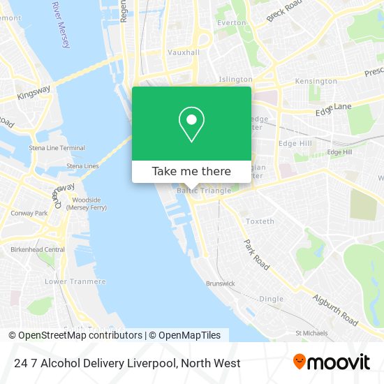 24 7 Alcohol Delivery Liverpool map