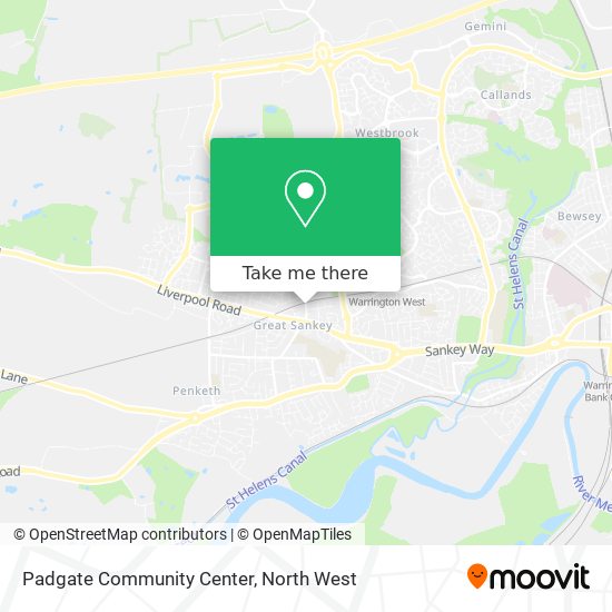 Padgate Community Center map