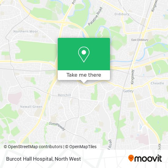 Burcot Hall Hospital map