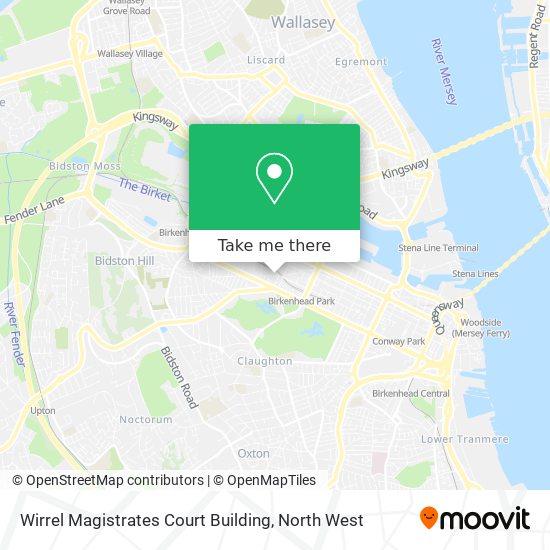 Wirrel Magistrates Court Building map