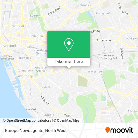 Europe Newsagents map