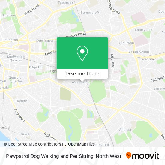 Pawpatrol Dog Walking and Pet Sitting map