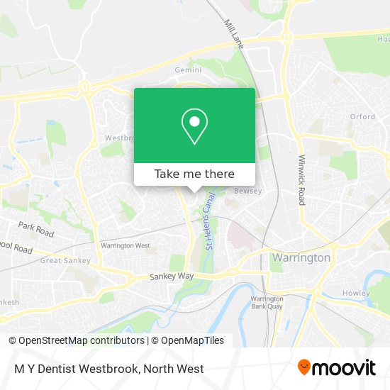 M Y Dentist Westbrook map