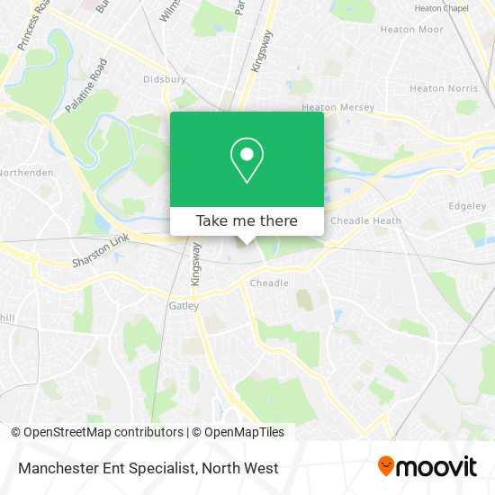 Manchester Ent Specialist map