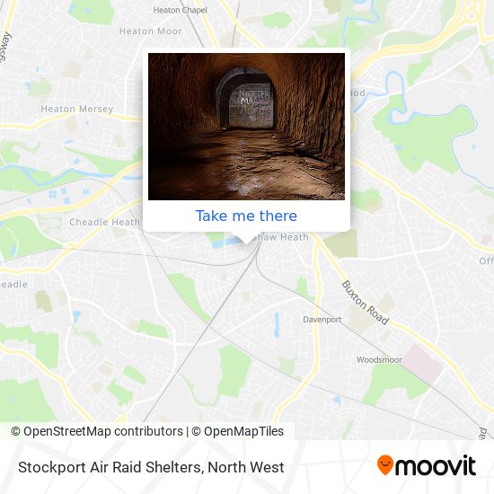 Stockport Air Raid Shelters map