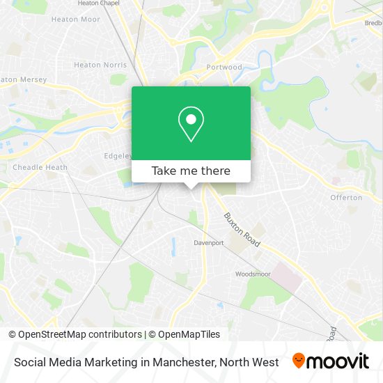 Social Media Marketing in Manchester map