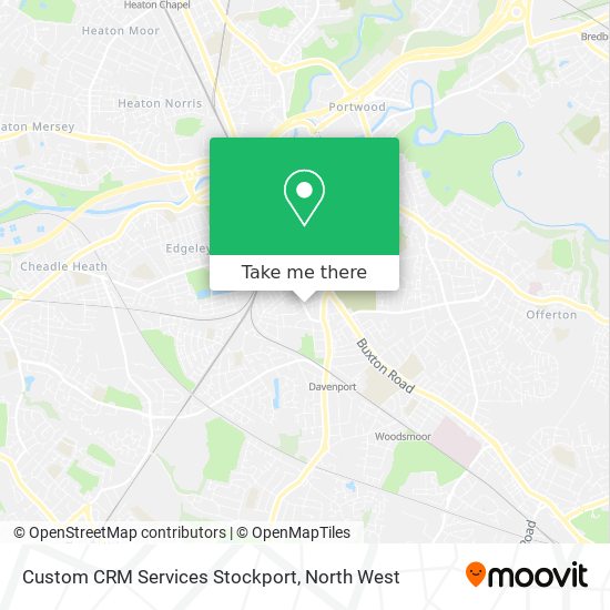 Custom CRM Services Stockport map