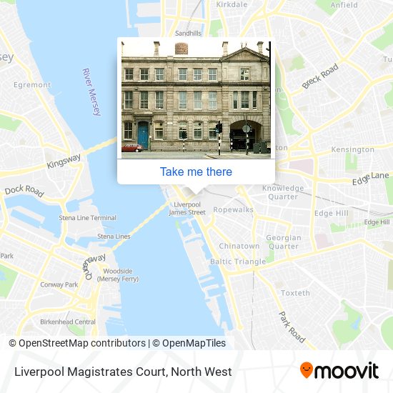 Liverpool Magistrates Court map