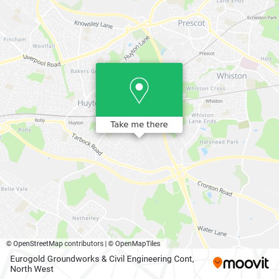 Eurogold Groundworks & Civil Engineering Cont map