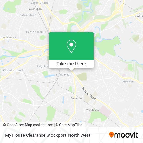 My House Clearance Stockport map