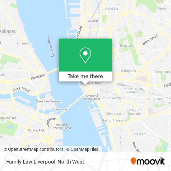 Family Law Liverpool map
