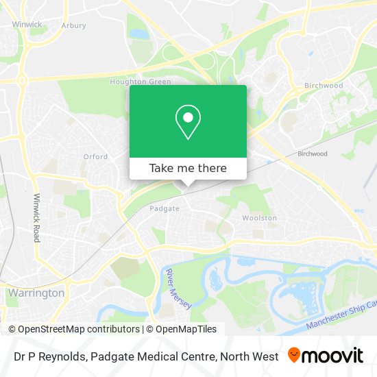 Dr P Reynolds, Padgate Medical Centre map