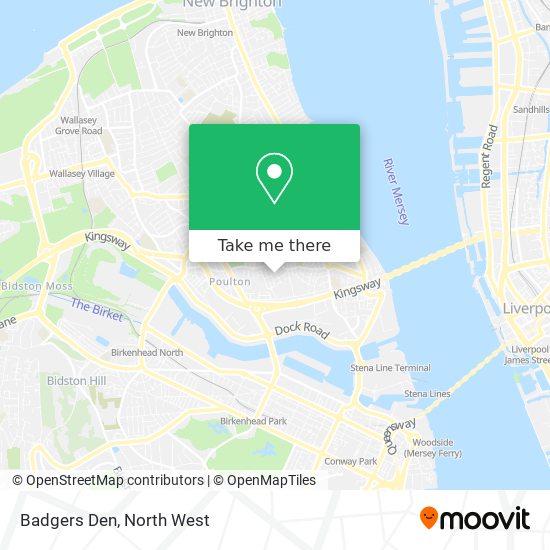 Badgers Den map