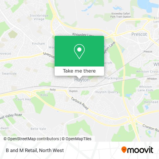 B and M Retail map