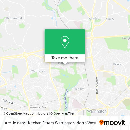 Arc Joinery - Kitchen Fitters Warrington map