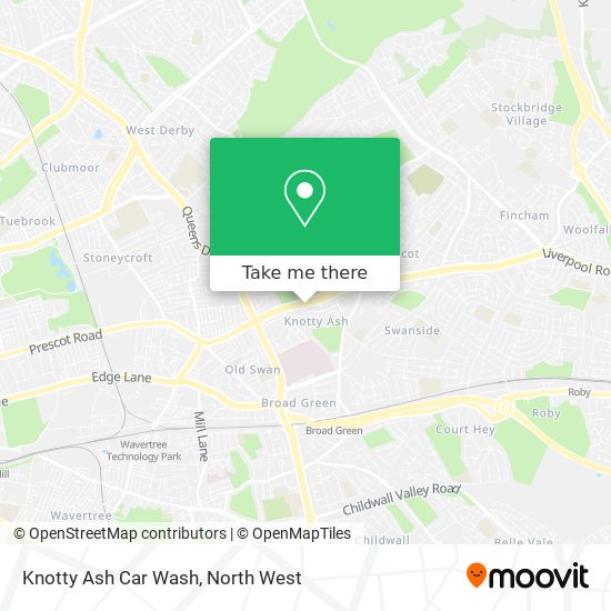 Knotty Ash Car Wash map