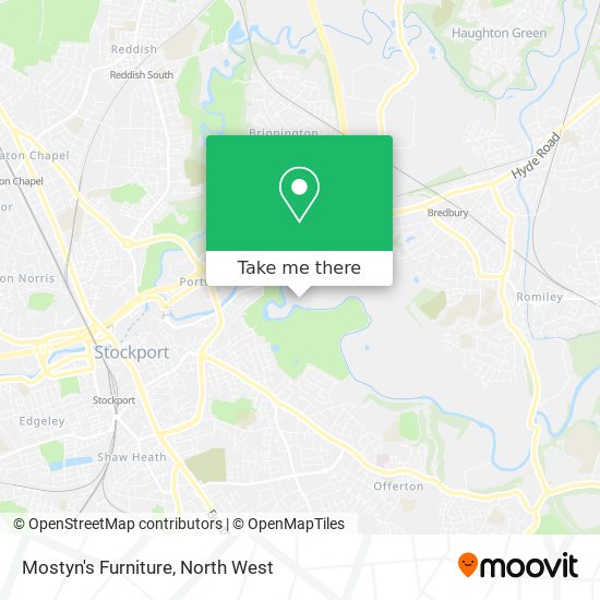 Mostyn's Furniture map