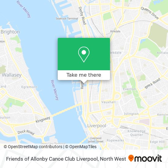 Friends of Allonby Canoe Club Liverpool map