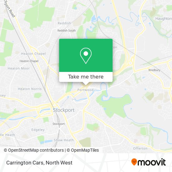 Carrington Cars map