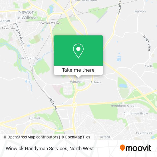 Winwick Handyman Services map
