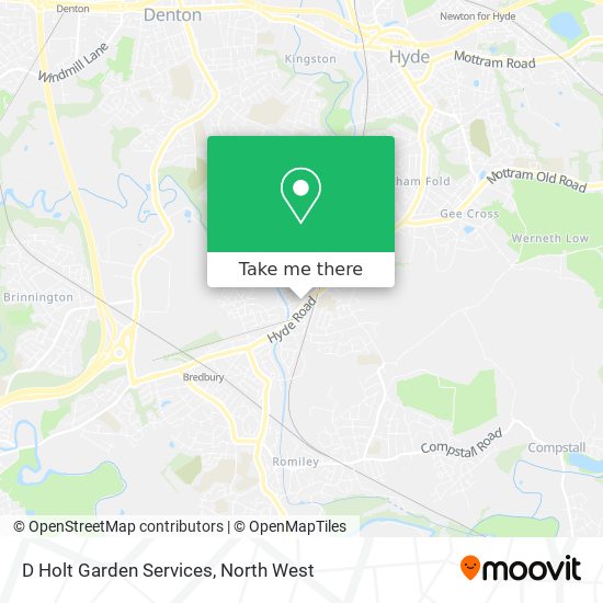 D Holt Garden Services map