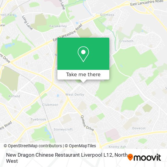 New Dragon Chinese Restaurant Liverpool L12 map