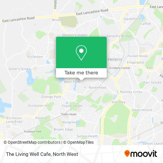 The Living Well Cafe map
