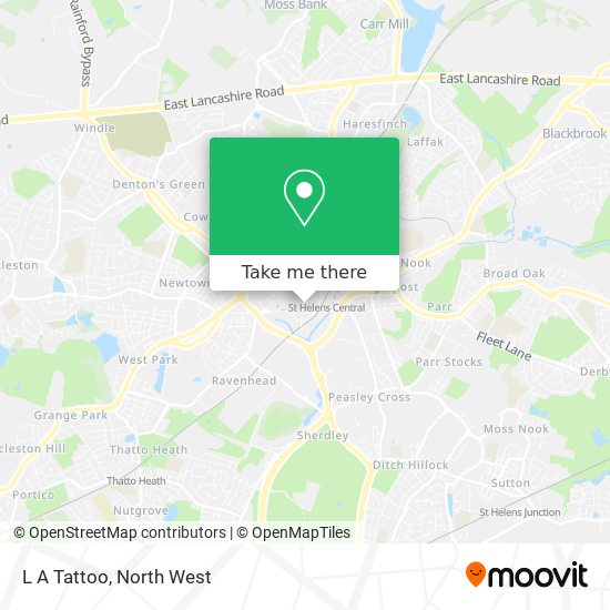 L A Tattoo map