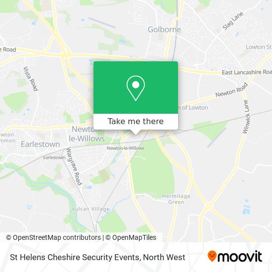 St Helens Cheshire Security Events map