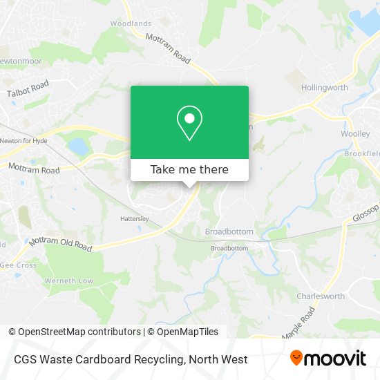 CGS Waste Cardboard Recycling map