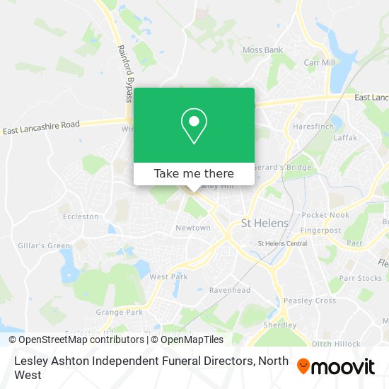 Lesley Ashton Independent Funeral Directors map