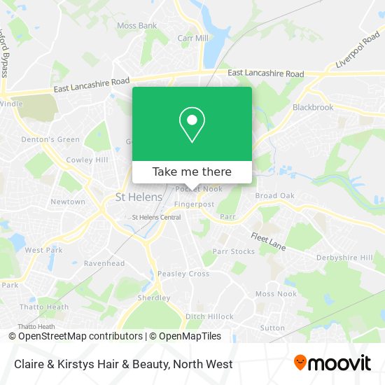 Claire & Kirstys Hair & Beauty map