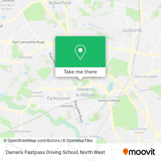 Darren's Fastpass Driving School map