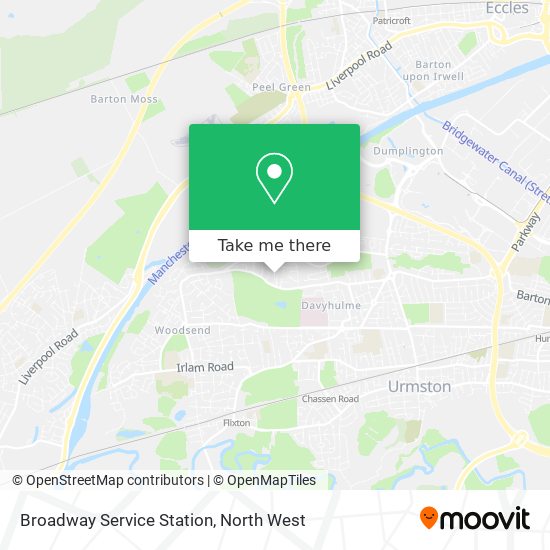 Broadway Service Station map
