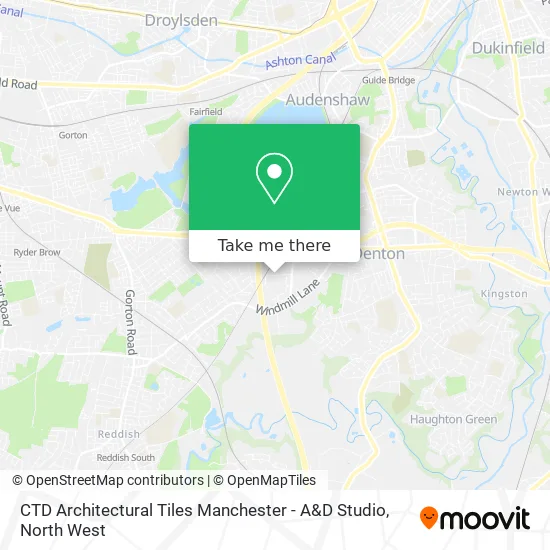 CTD Architectural Tiles Manchester - A&D Studio map