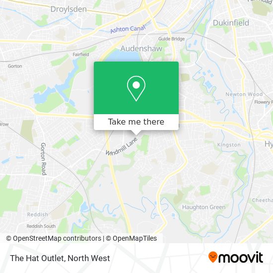 The Hat Outlet map