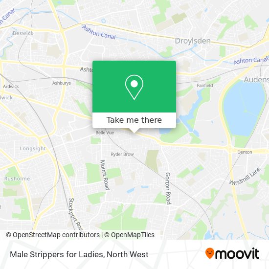 Male Strippers for Ladies map