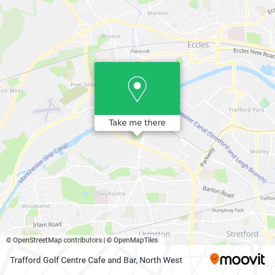 Trafford Golf Centre Cafe and Bar map