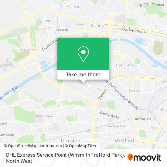 DHL Express Service Point (Whsmith Trafford Park) map