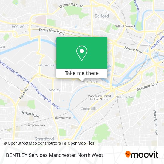 BENTLEY Services Manchester map