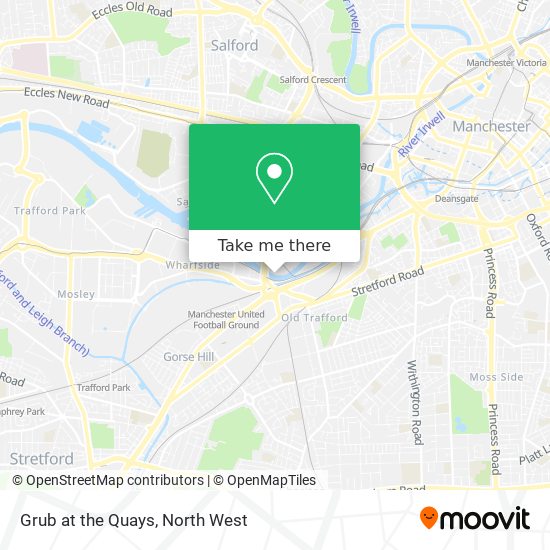 Grub at the Quays map