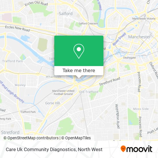 Care Uk Community Diagnostics map