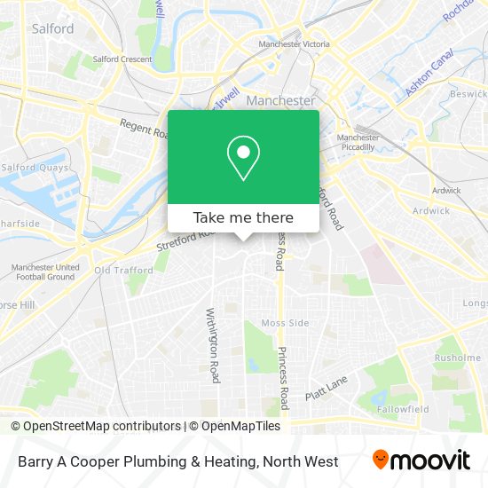 Barry A Cooper Plumbing & Heating map