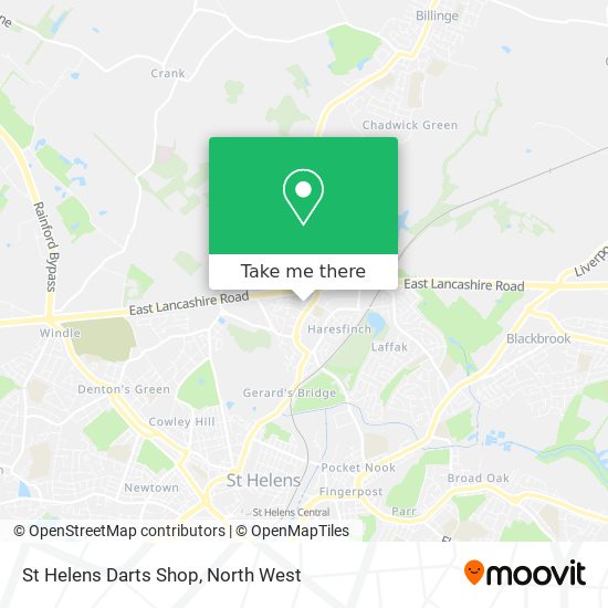 St Helens Darts Shop map